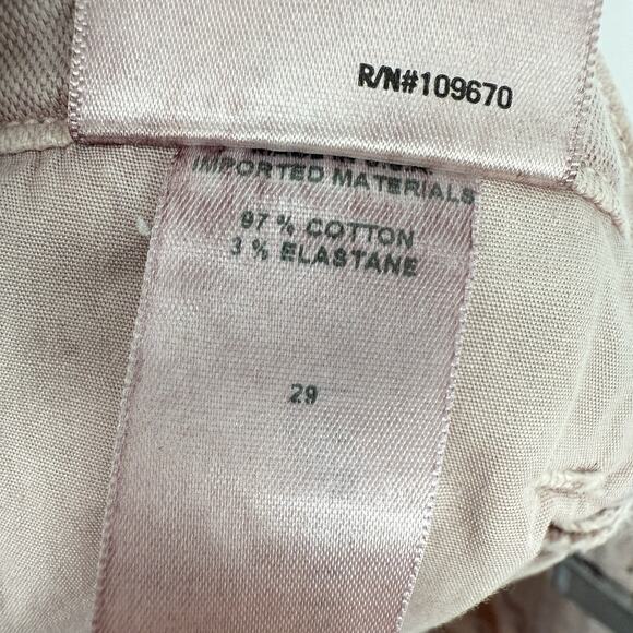 Citizens of Humanity Brooke Chino Pants size 29 Faded Pink Mid Rise Cropped - Picture 8 of 13